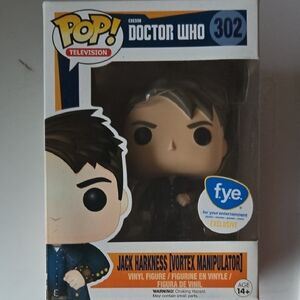 Funko Pop Doctor Who Jack Harkness Figure - Black and Brown